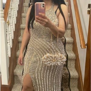 Dazzling Crystal Women Evening Metal Clutches Bag